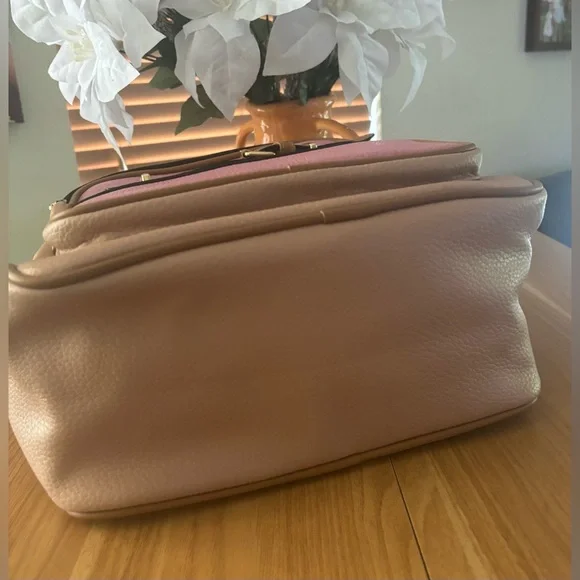 Pink and Tan Boutique Women's Backpack - Picture 3 of 4